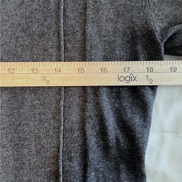 WEATHERPROOF VINTAGE CASHMERE BLEND CARDIGAN SZ SM SOFT HEATHERED GRAY EUC - Picture 7 of 8